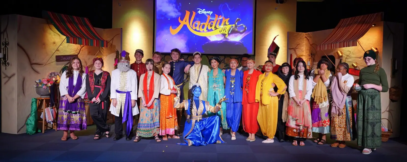 The cast of the Academy's Aladdin Jr. production